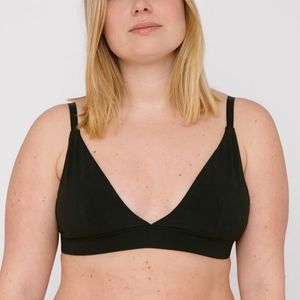 Organic Basics Black Triangle Bra
